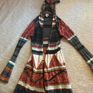 Miudd brand lightweight thigh-length sweater